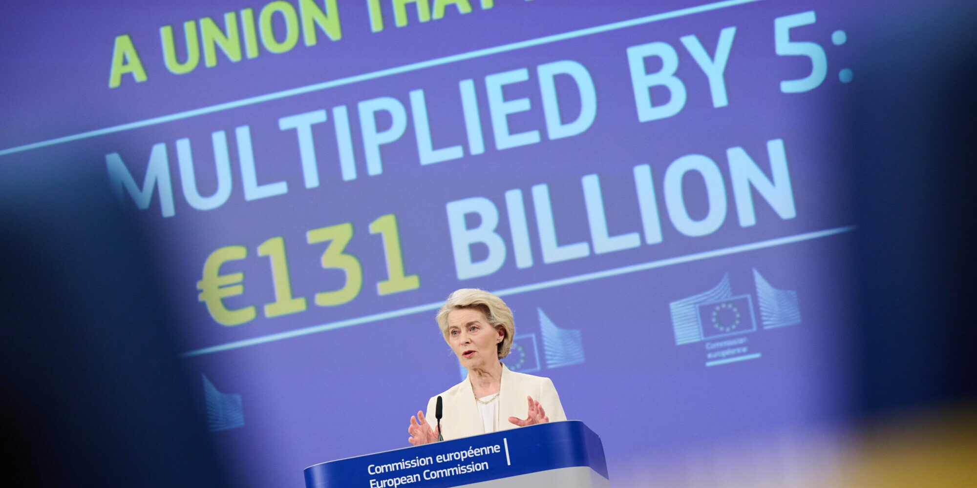 Ursula von der Leyen presenterer MFF